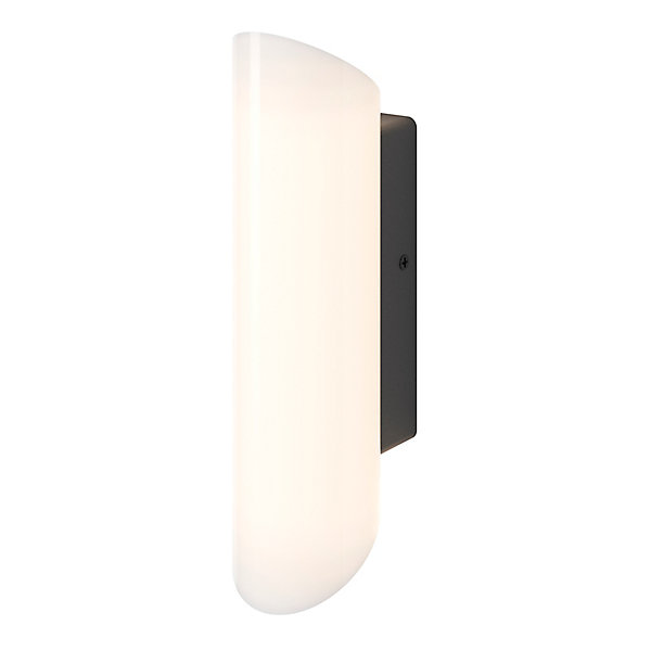 Applique murale Foldtube LED intégrée 700lm 12.5W IP44 GoodHome gris anthracite