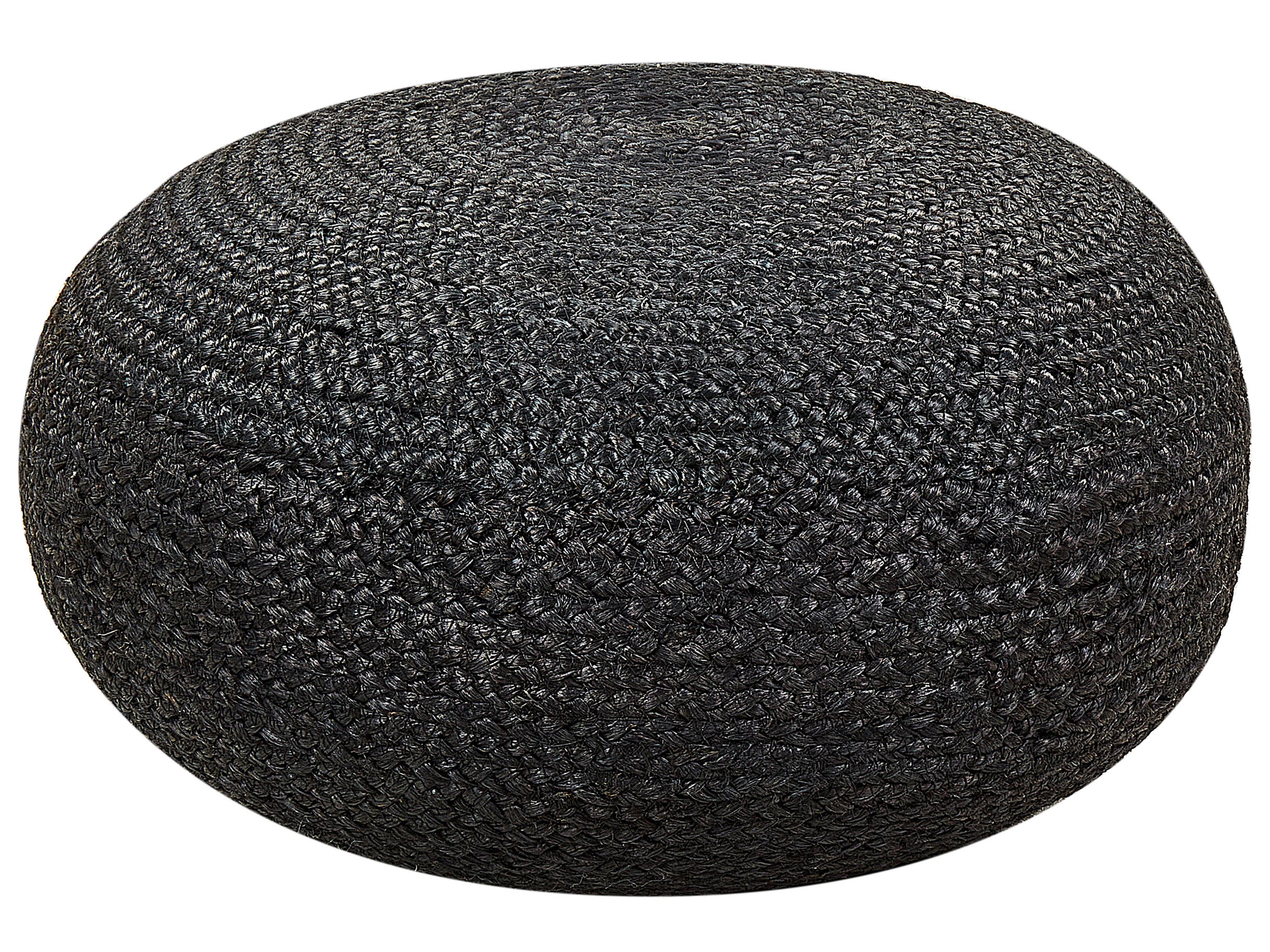 Pouffe TIFELT Jute Black