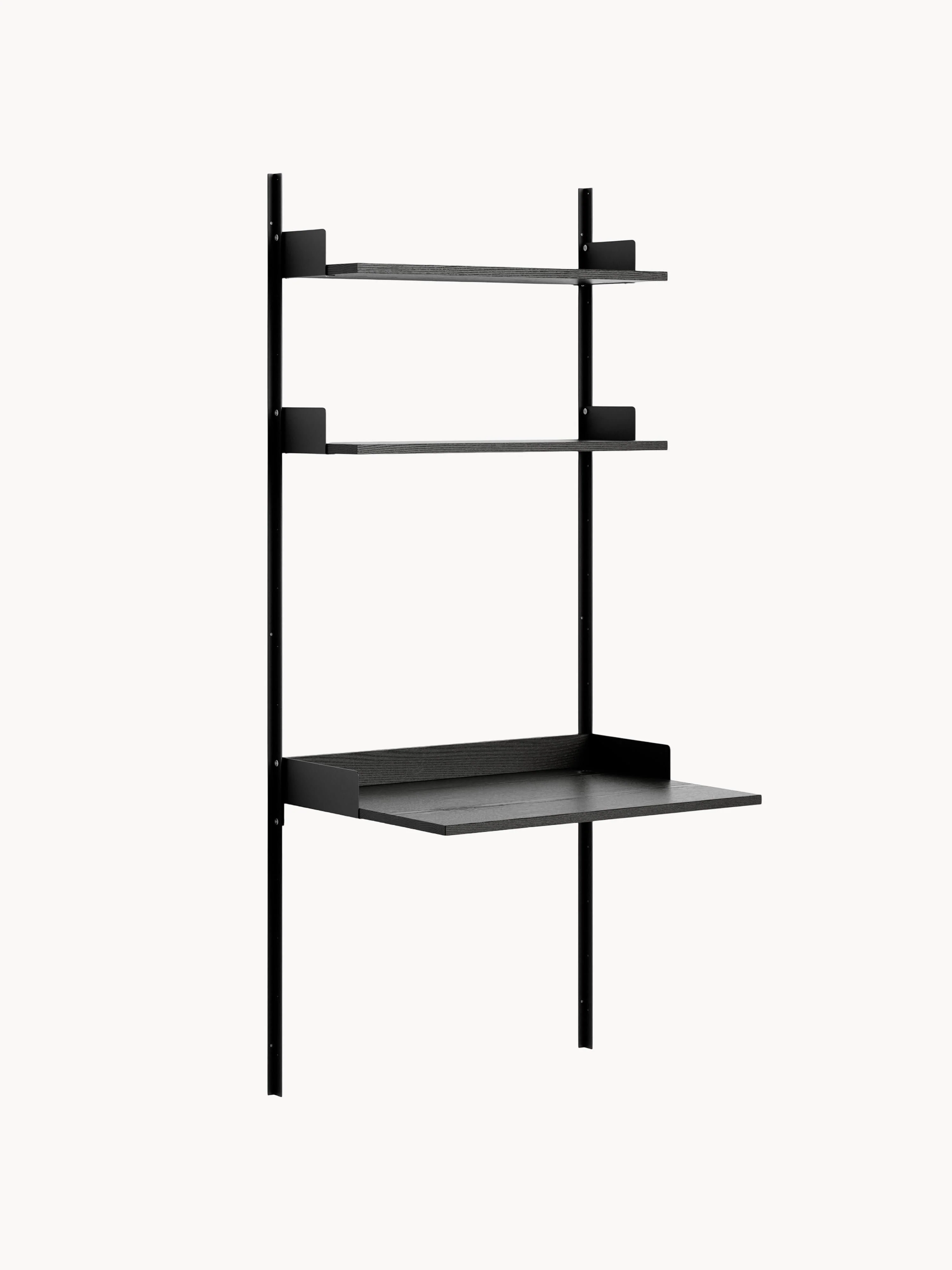 Wand-Schreibtisch New Works mit Ablagen