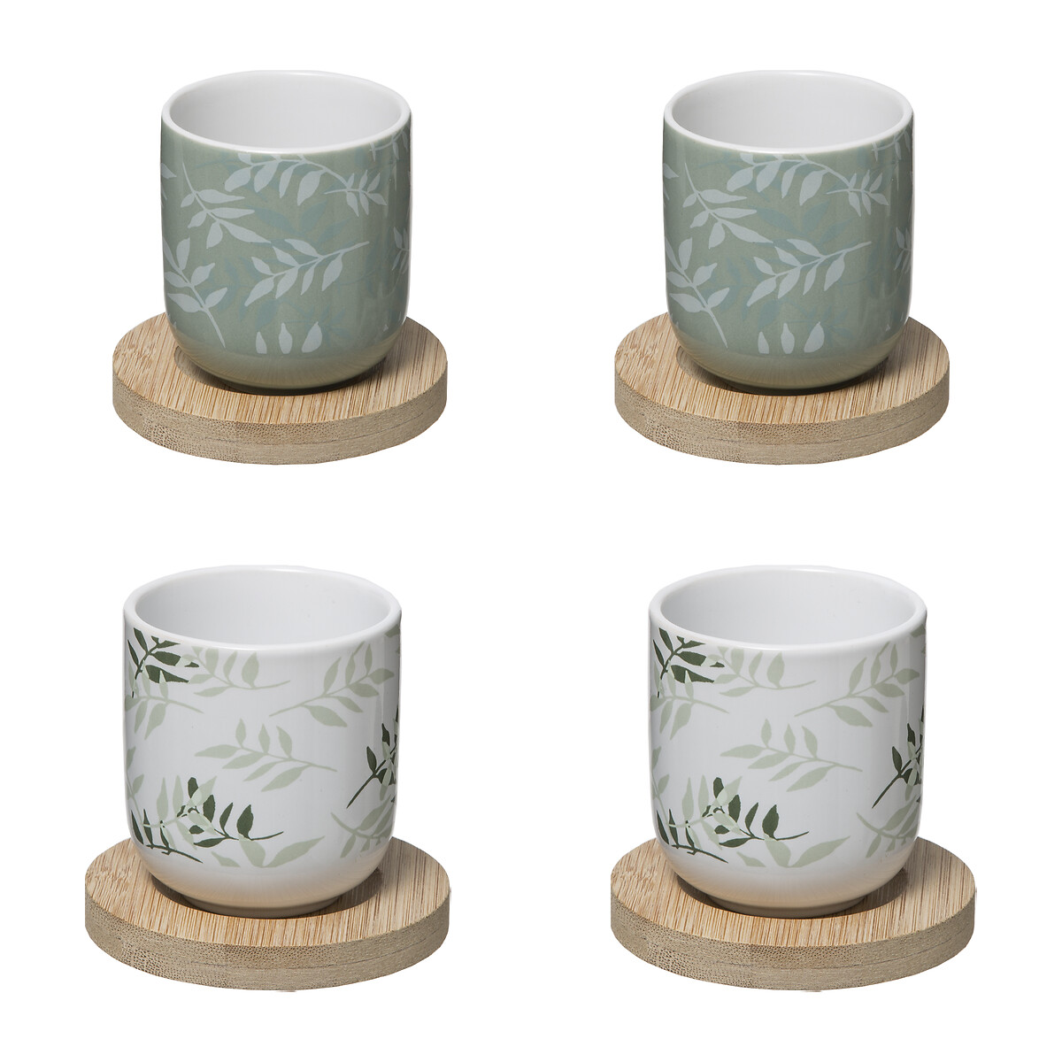 Conjunto de 4 copos de café GREEN HARMONY 13cl