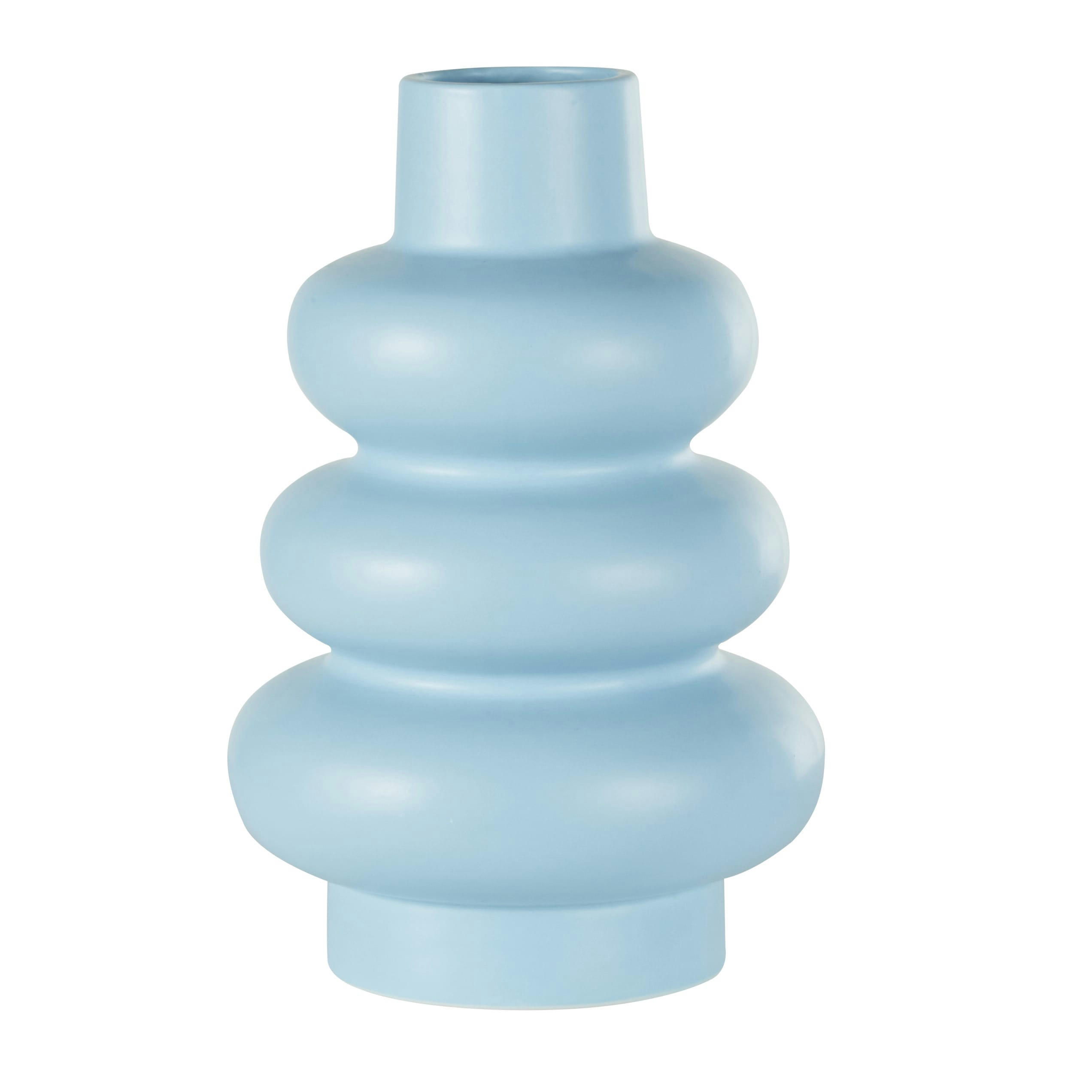 NESTADOR - Vase en dolomite bleue H40