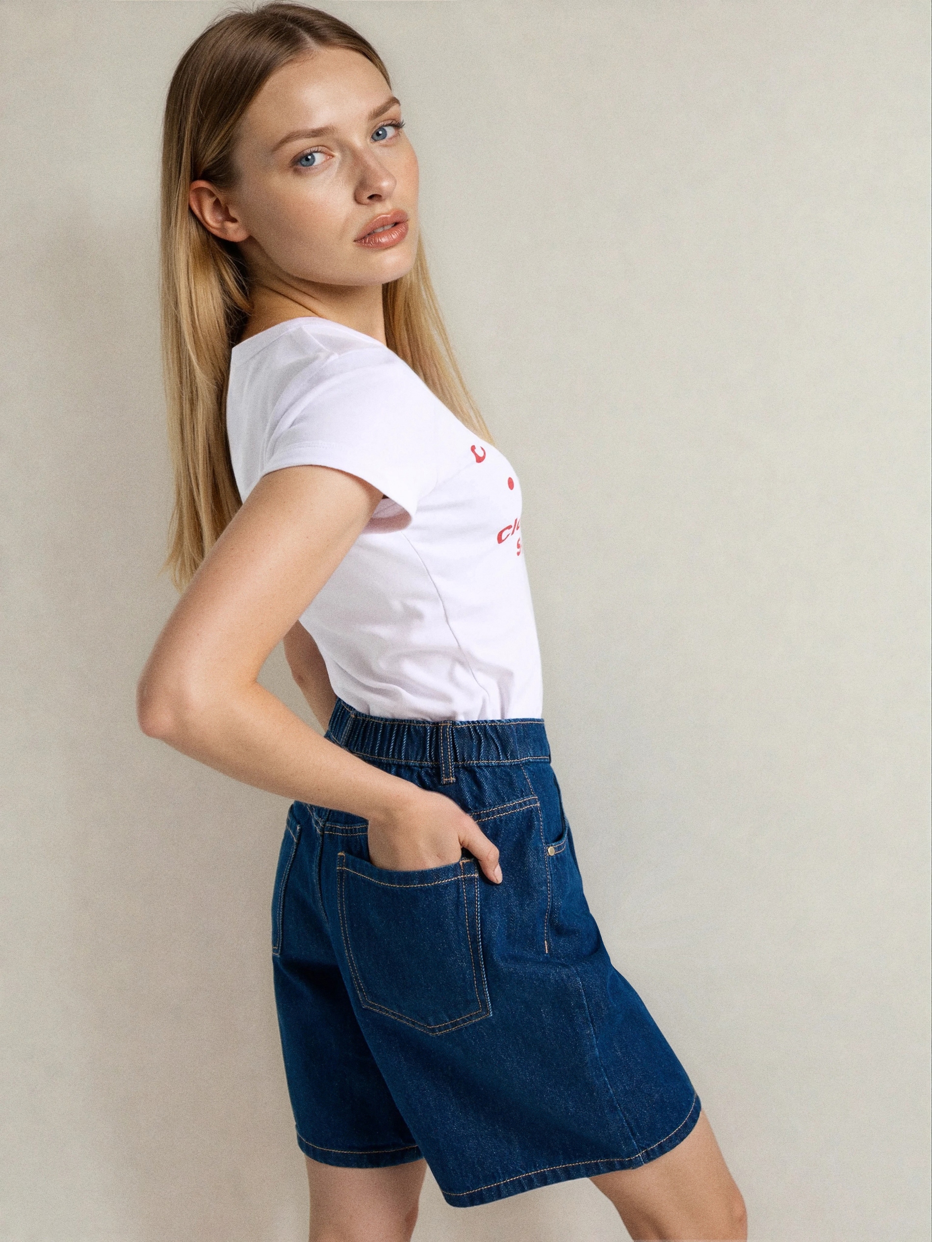 Szorty bermudy jeansowe