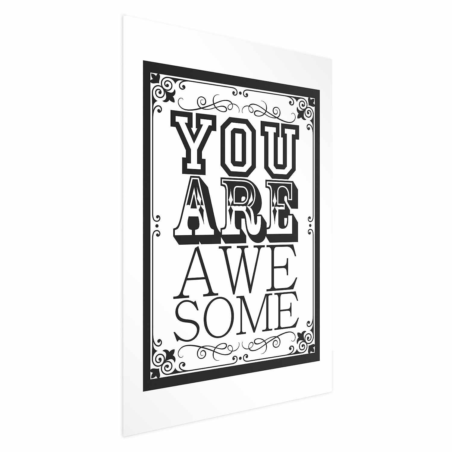 Plakat You are awesome 21x30 cm