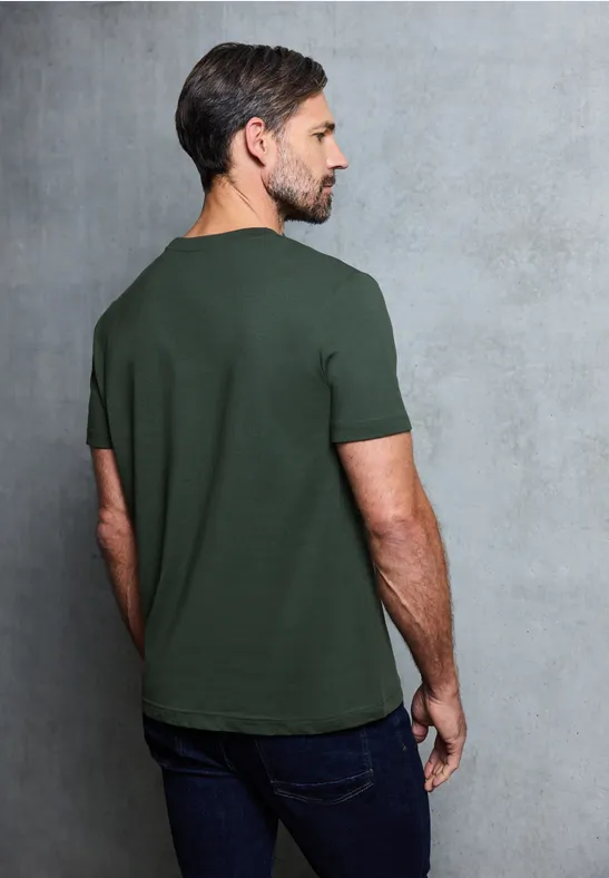 Basic T-Shirt mit Frontprint