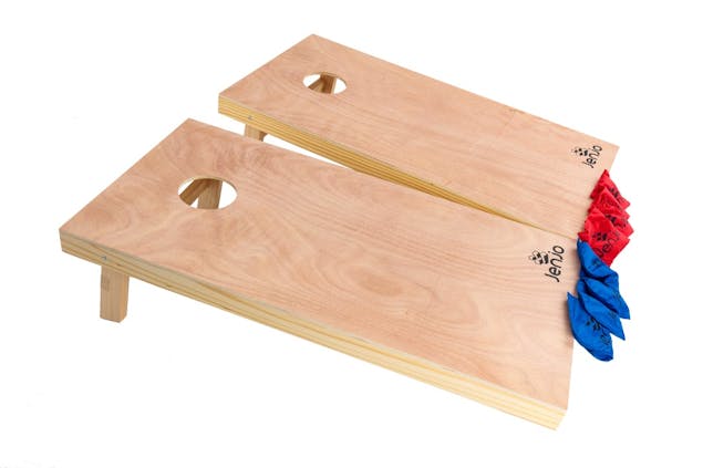 PREMIUM OUTDOOR CORNHOLE COMPETITION BOARDS & BEAN BAG TOSS GAME SET 120X60CM