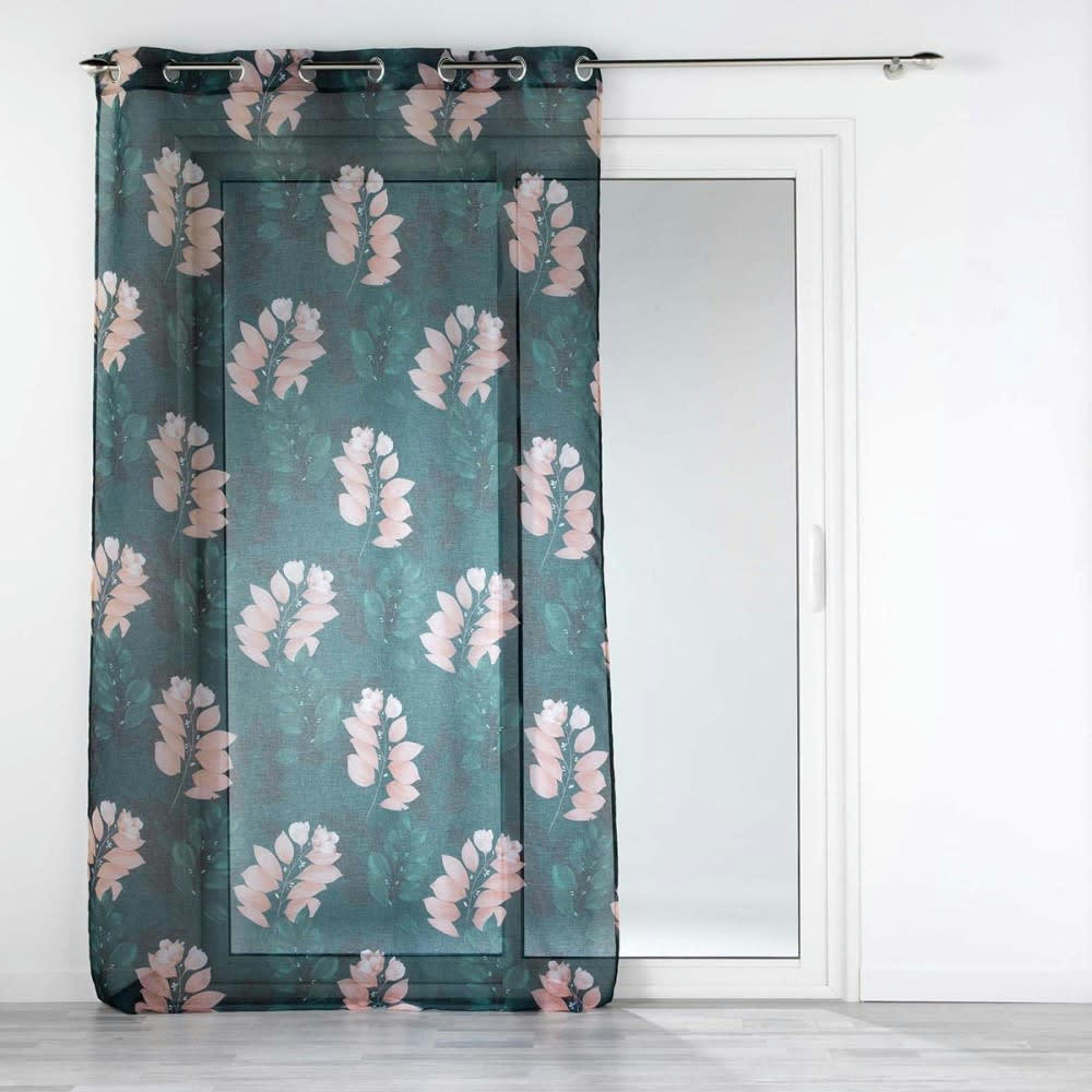 BELLINE - Voilage sable émeraude 140x240cm