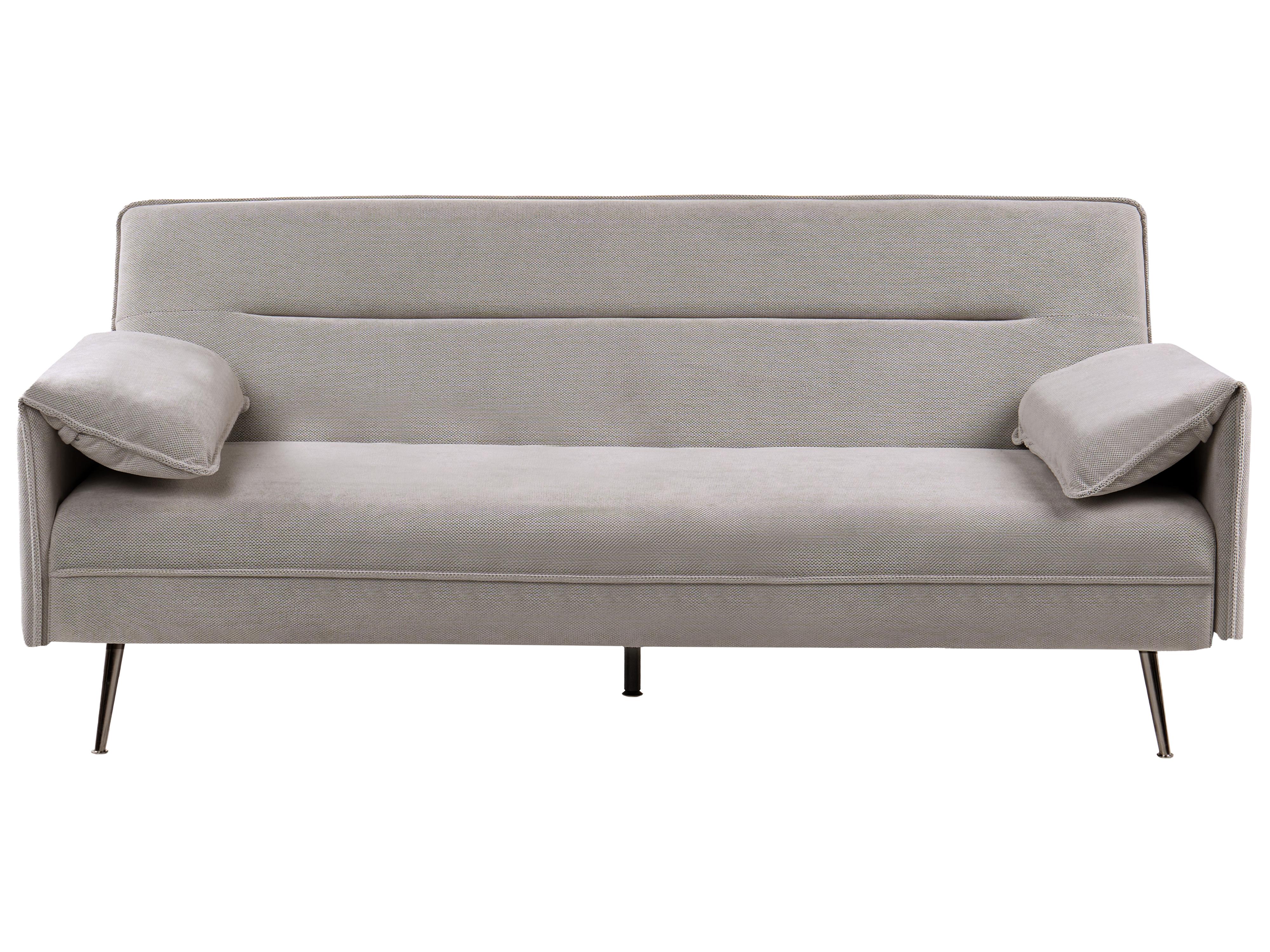 Sofa Bed 3 Seater VAYLA Fabric Grey