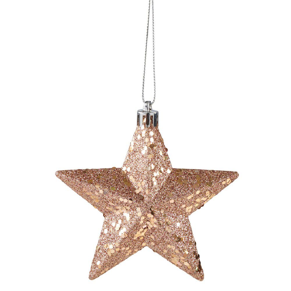 étoile de No&euml;l à suspendre paillettes