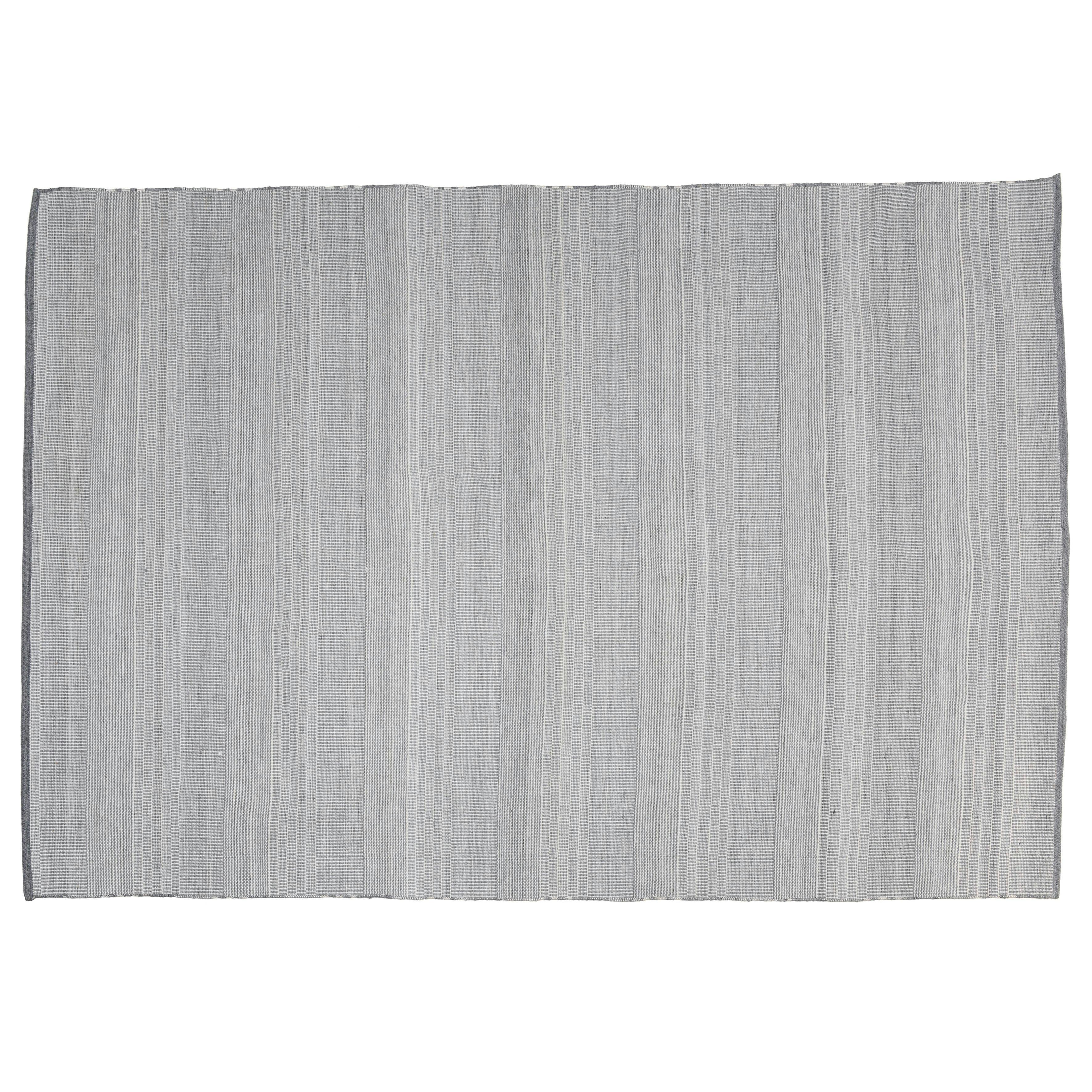 Tapis d’extérieur rectangulaire 160x230cm gris/blanc COVINA