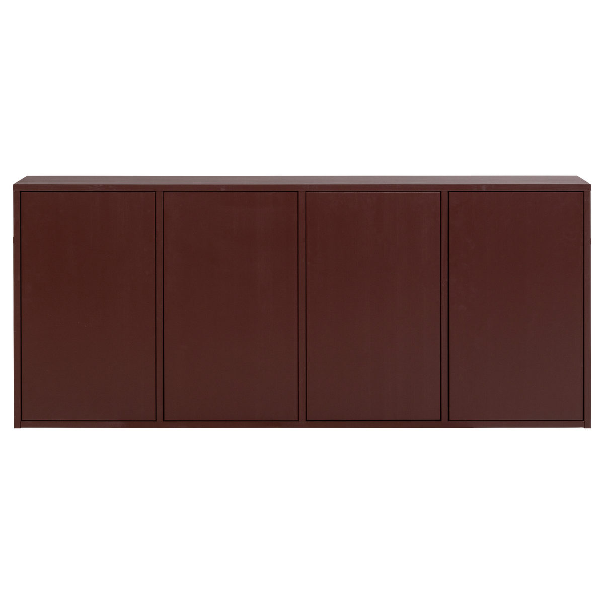 WOOOD dressoir Merel - Grenen - Bordeauxrood - 85x198x39,5