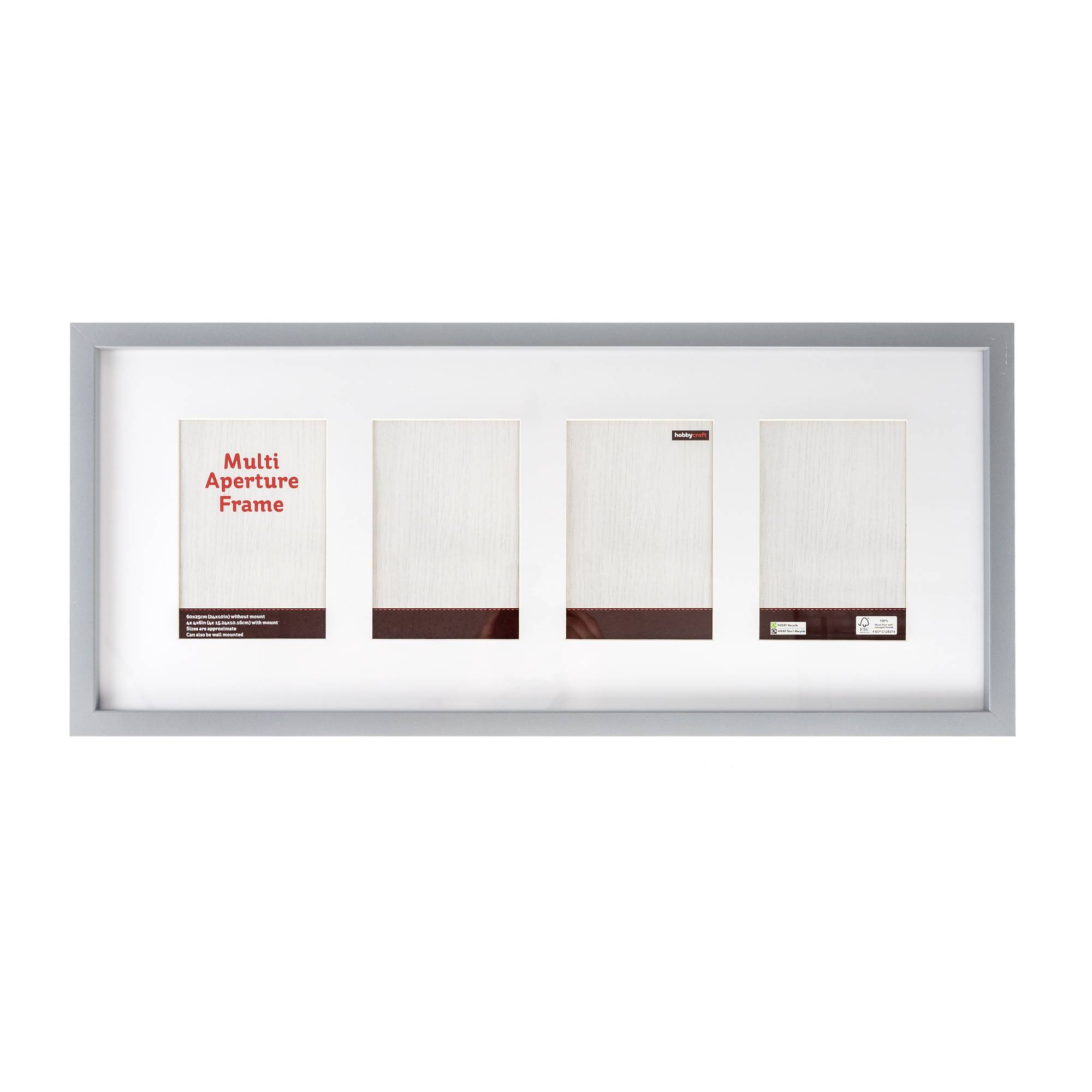 Light Grey Multi Aperture Frame 60cm x 25cm