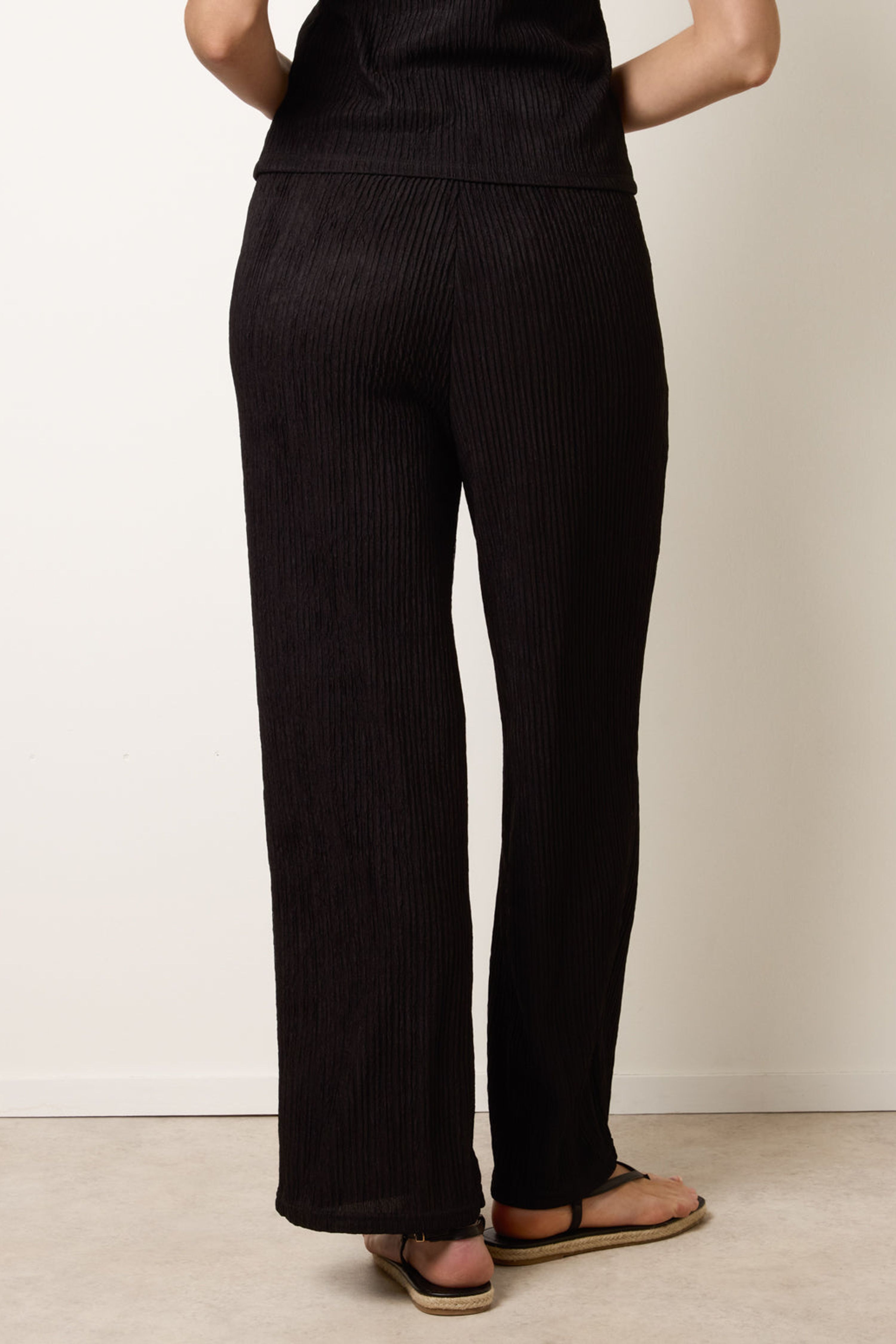 Blue Vanilla Black Wide Leg Trousers