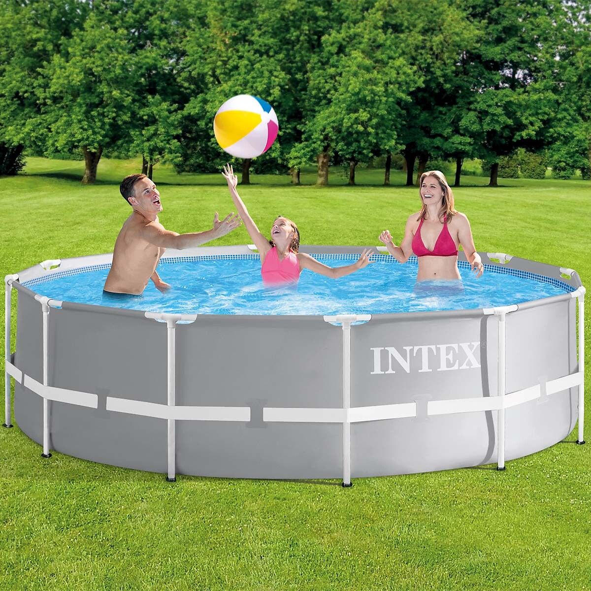 Piscina tubular prismatica redonda Intex