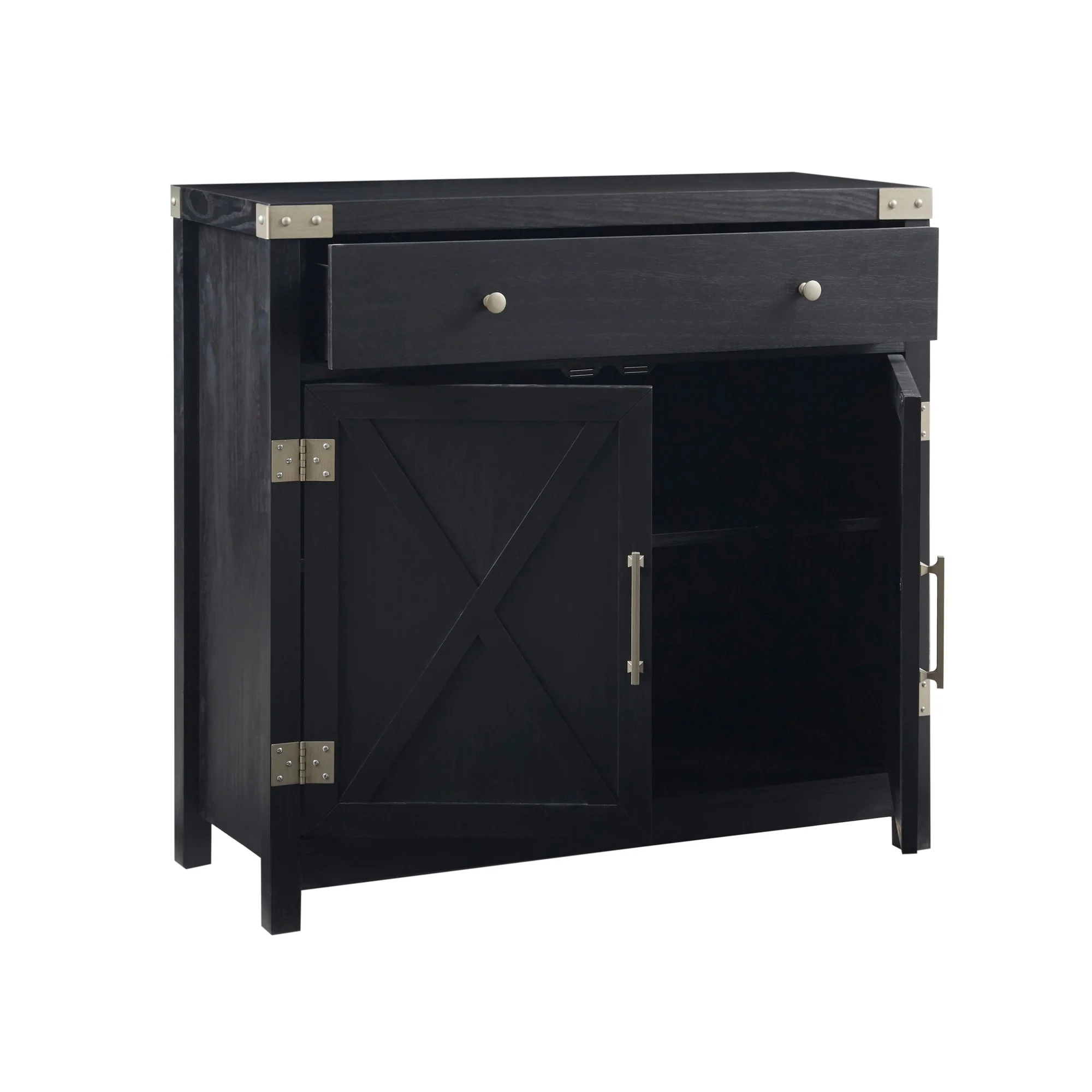 Madison Park Memphis Black Accent Chest