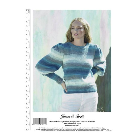James C Brett Shhh DK Jumper Pattern JB817