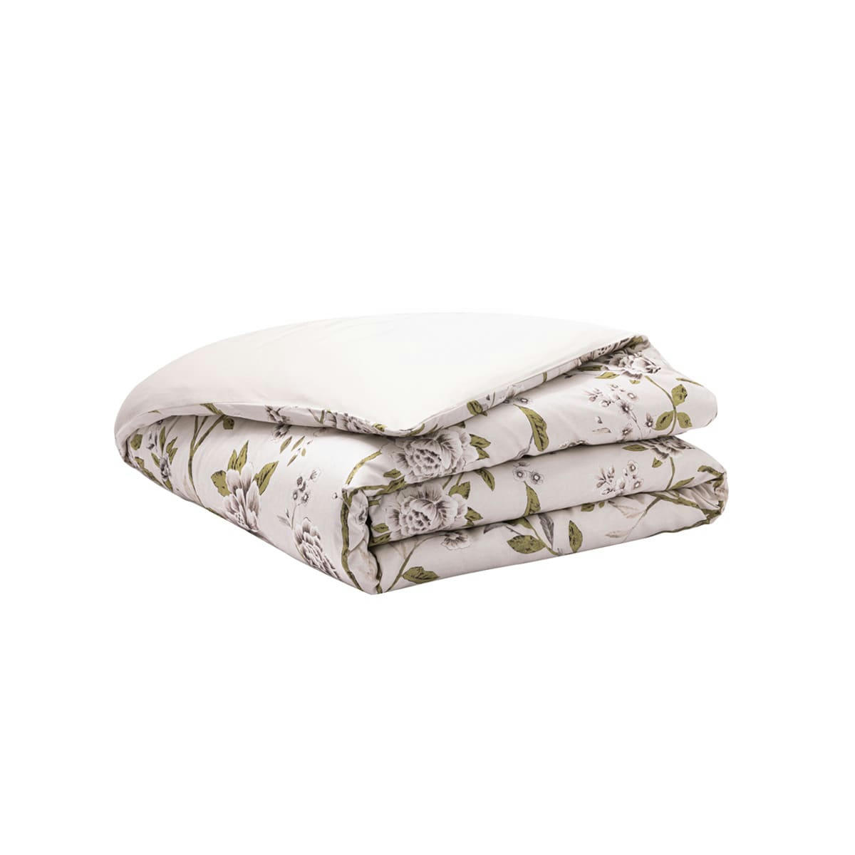 ÉGÉRIE - Housse de couette en satin de coton rose clair 240x220