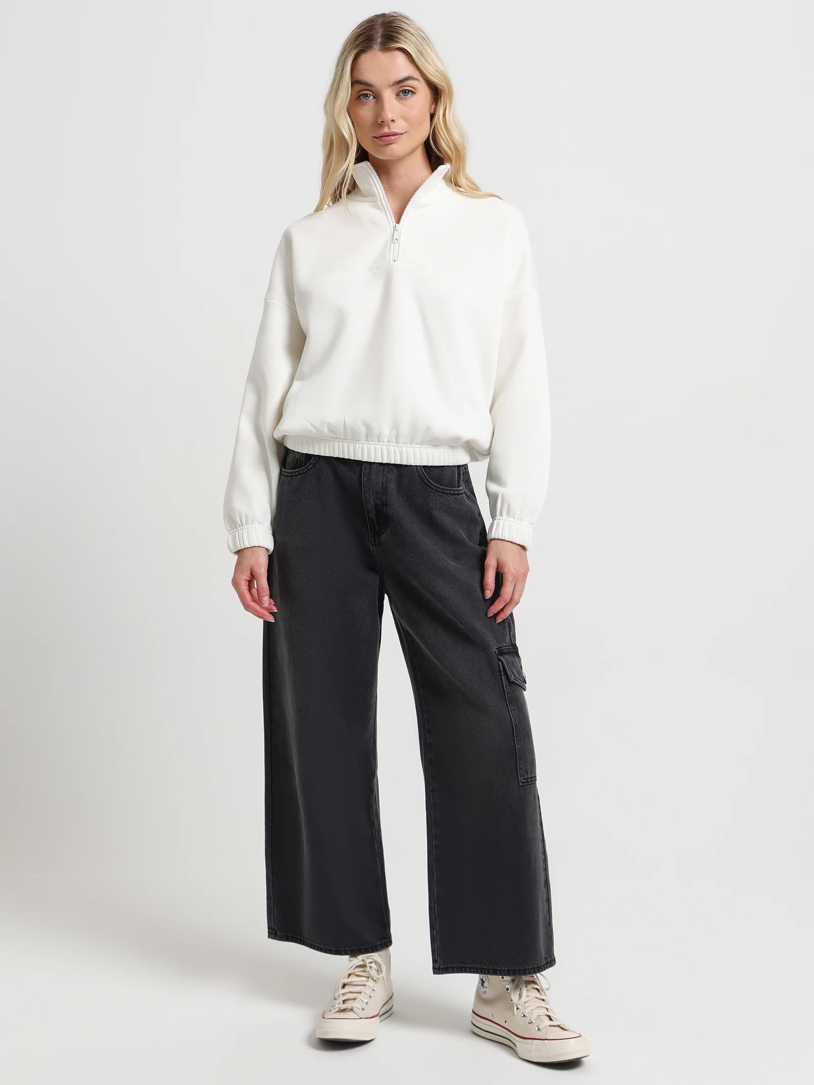 Kyra Half Zip Sweat