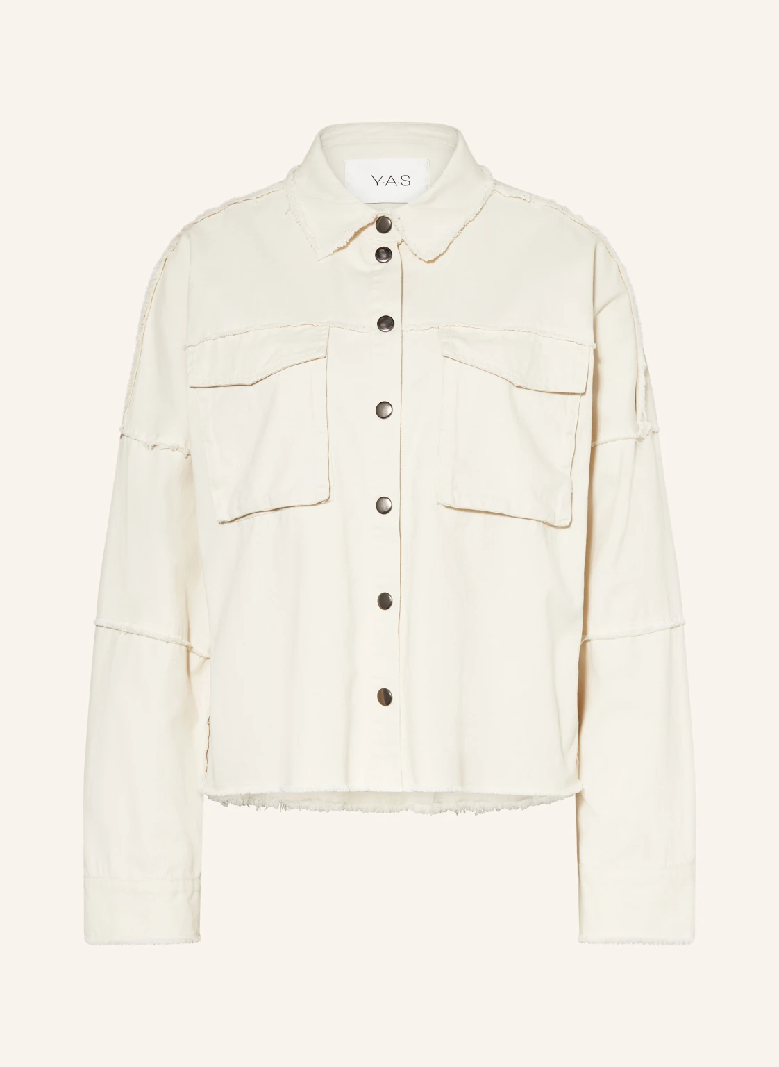 Y.A.S. Jeansblouson mit Schmucksteinen