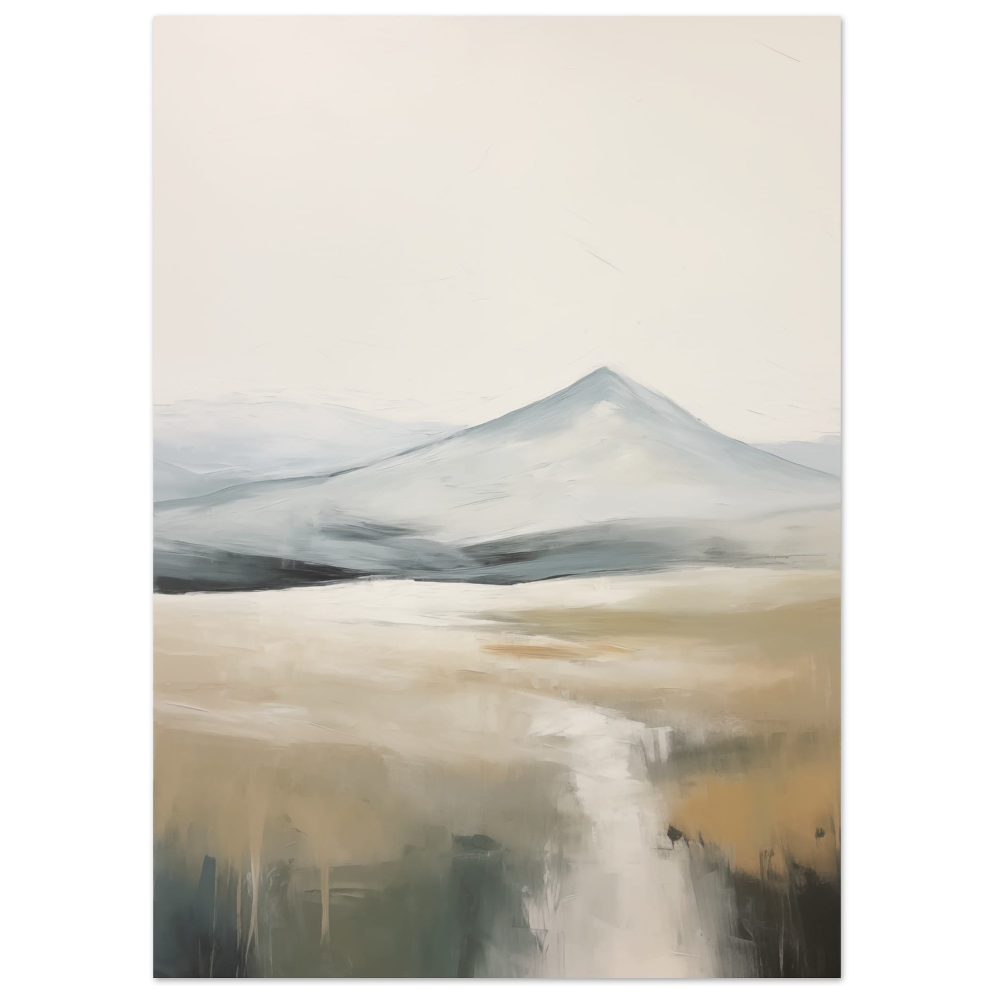 Artfulprints Poster Abstract - Fuji path 2  - 50x70 cm - Meerkleurig