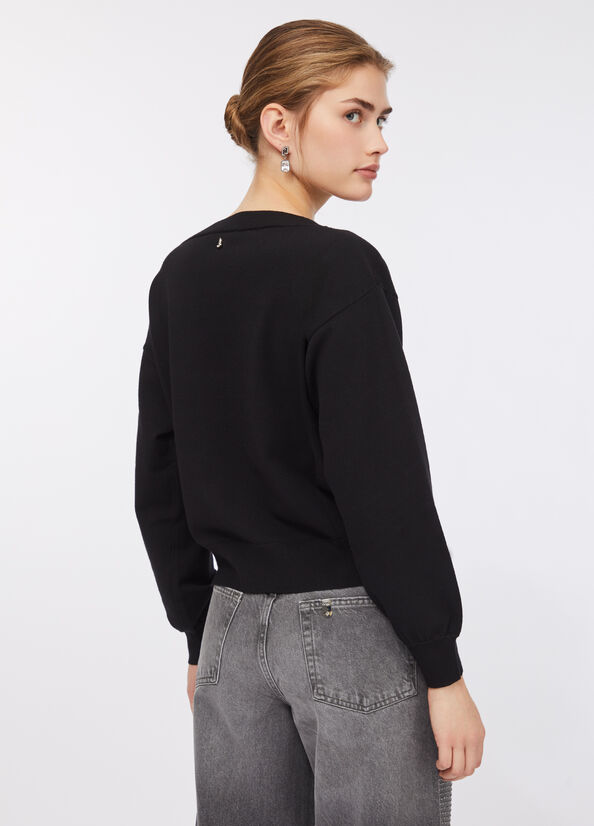 Maglia in lana con perle