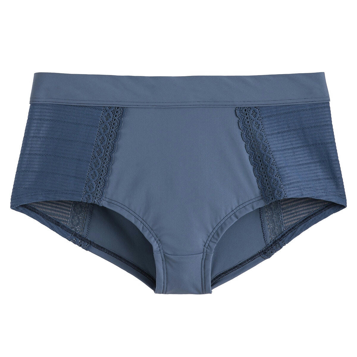 Shorty en microfibre et maille texturée