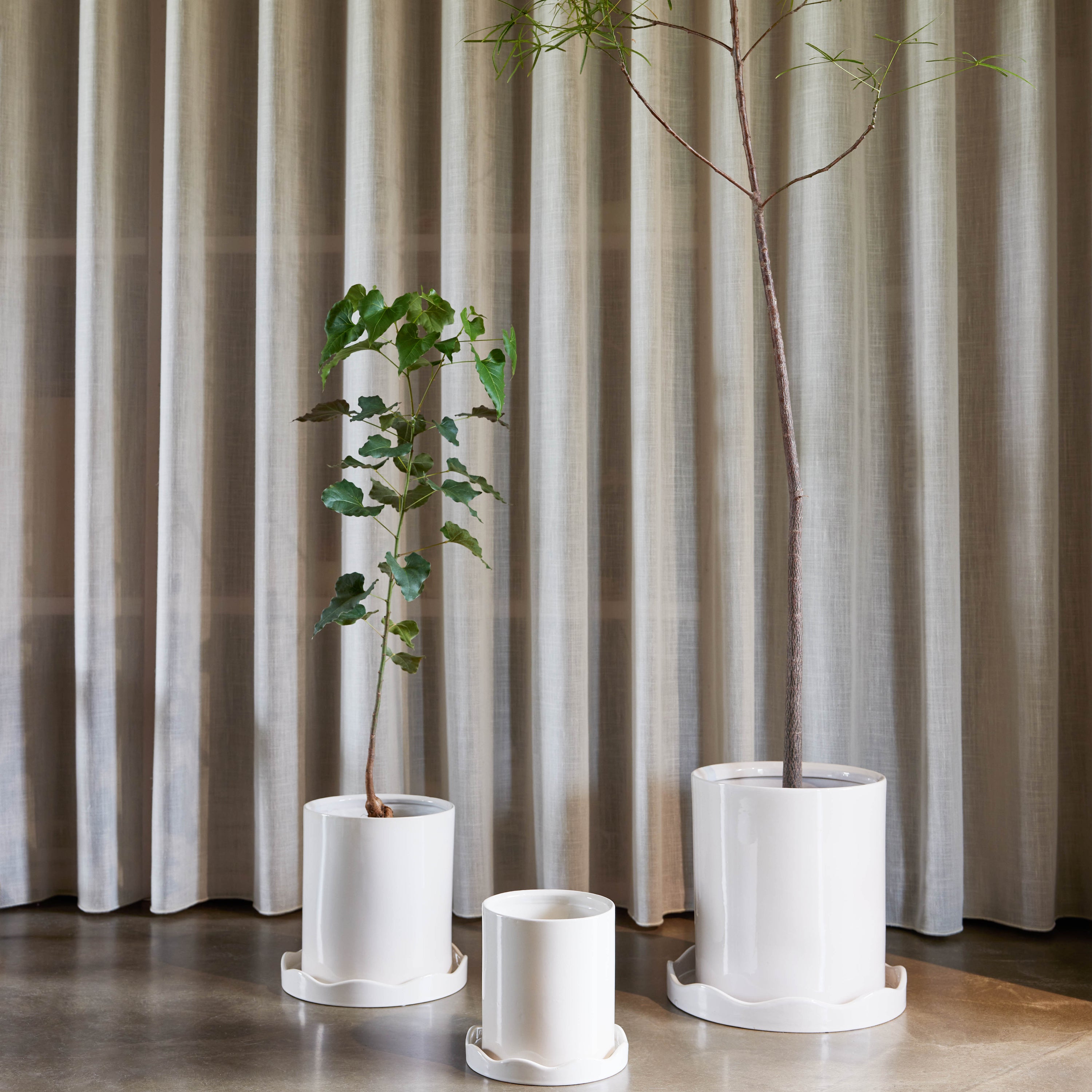 OYOY Living Nami Bloempot Ø 34 cm - Wit