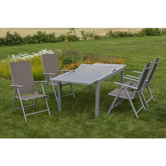 Gartenmöbelset »Amalfi«, 4 Sitzplätze, Aluminium/Textil
