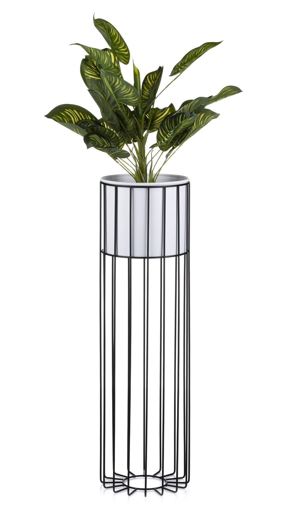 Kwietnik nowoczesny z osłonką 70 cm LOFT metalowy