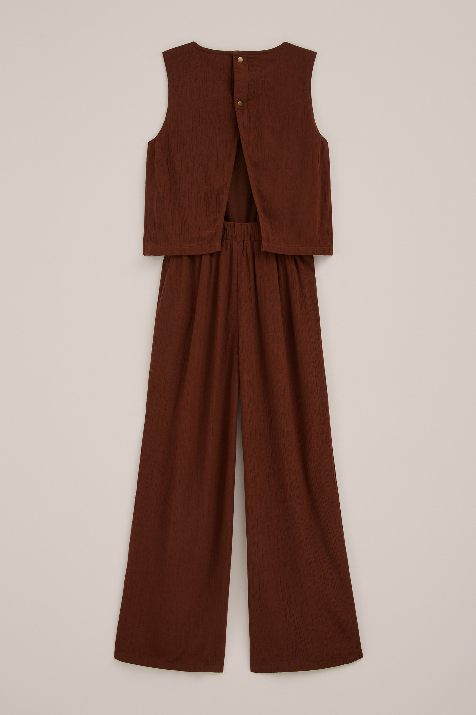 Meisjes jumpsuit met open rug