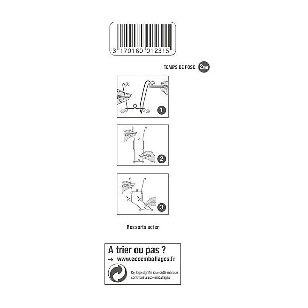 Fixe-assiettes en métal taille 1 pour assiettes Ø. 15 à 20 cm vendu par 2