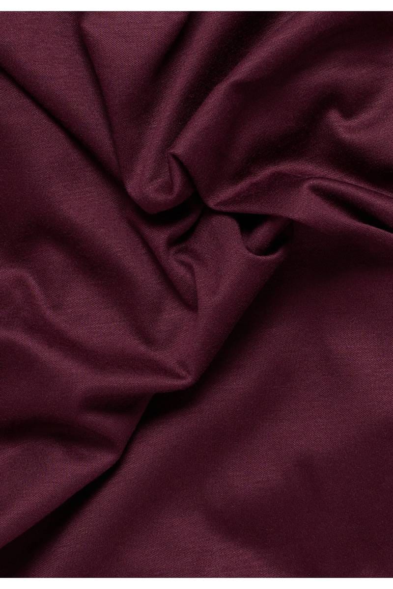 ETERNA 1863 Slim Fit Jerseyhemd bordeaux, Einfarbig