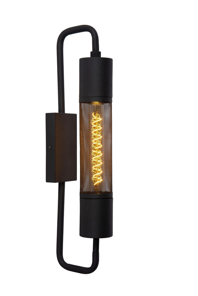 Kinkiet czarny CALIXT 1xE27x25W wym:51x8x8cm IP20 Lucide