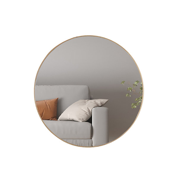 Miroir rond en bois diamètre 80cm MIRO