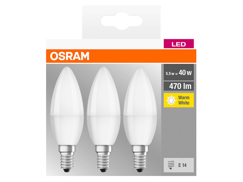 Żarówka LED 3szt E14 5,5W