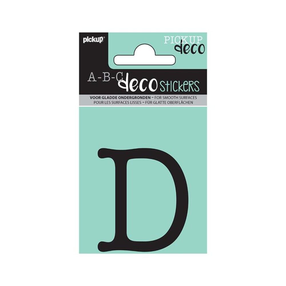 SKILT PICKUP ABC DECO MAUD 60 MM D SORT