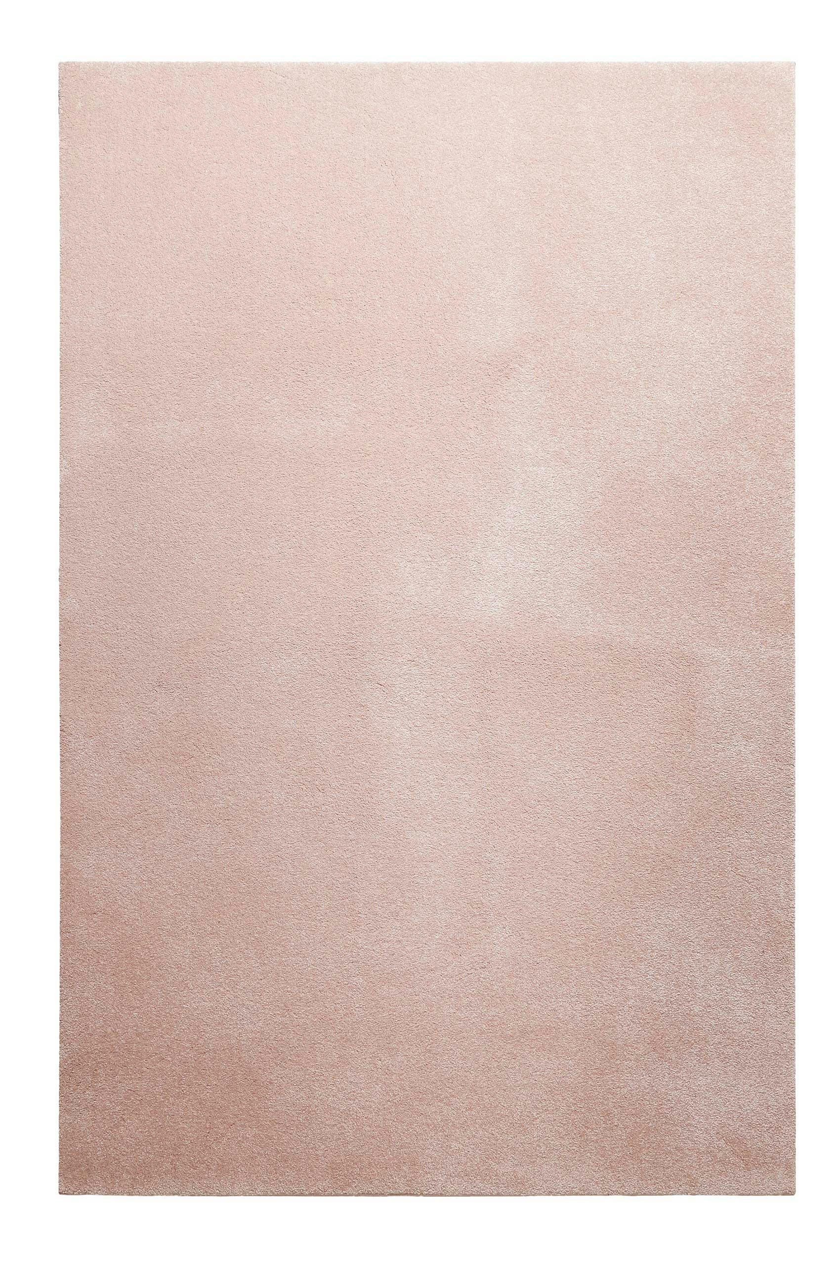 VENICE - Tapis tissé velours ras rose uni 200x290