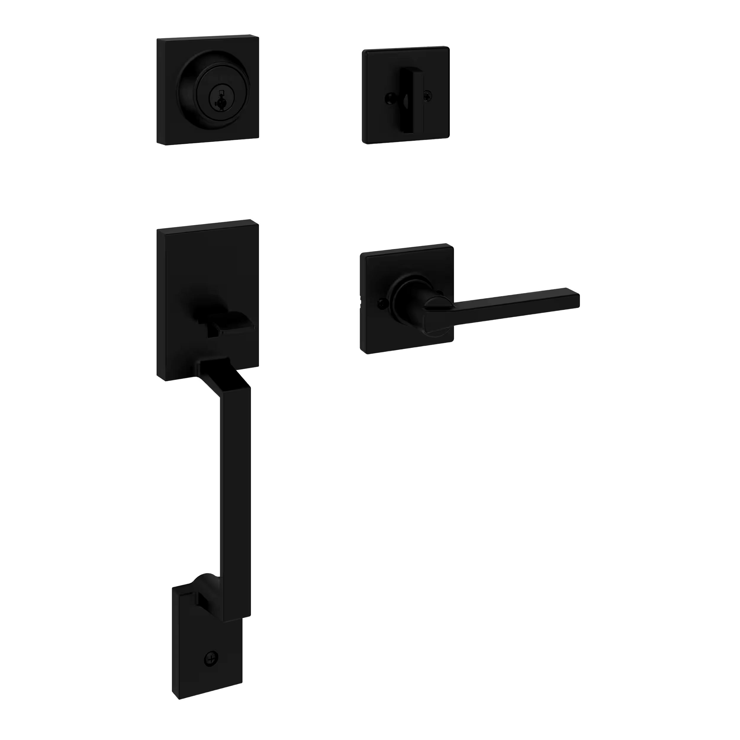Weiser Lock Amador/Casey Entrance Gripset, Matte Black
