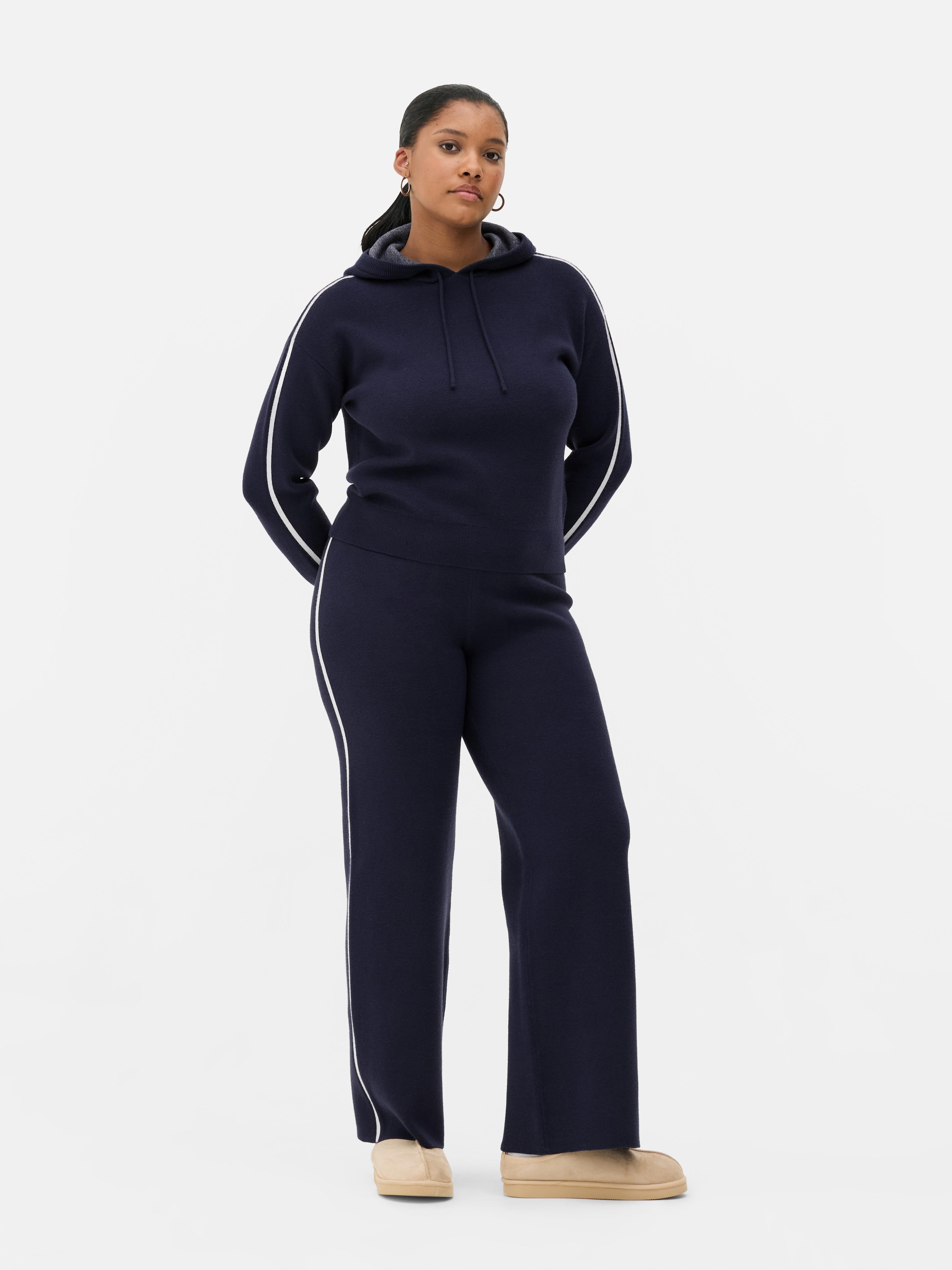 Side Stripe Drawstring Hoodie