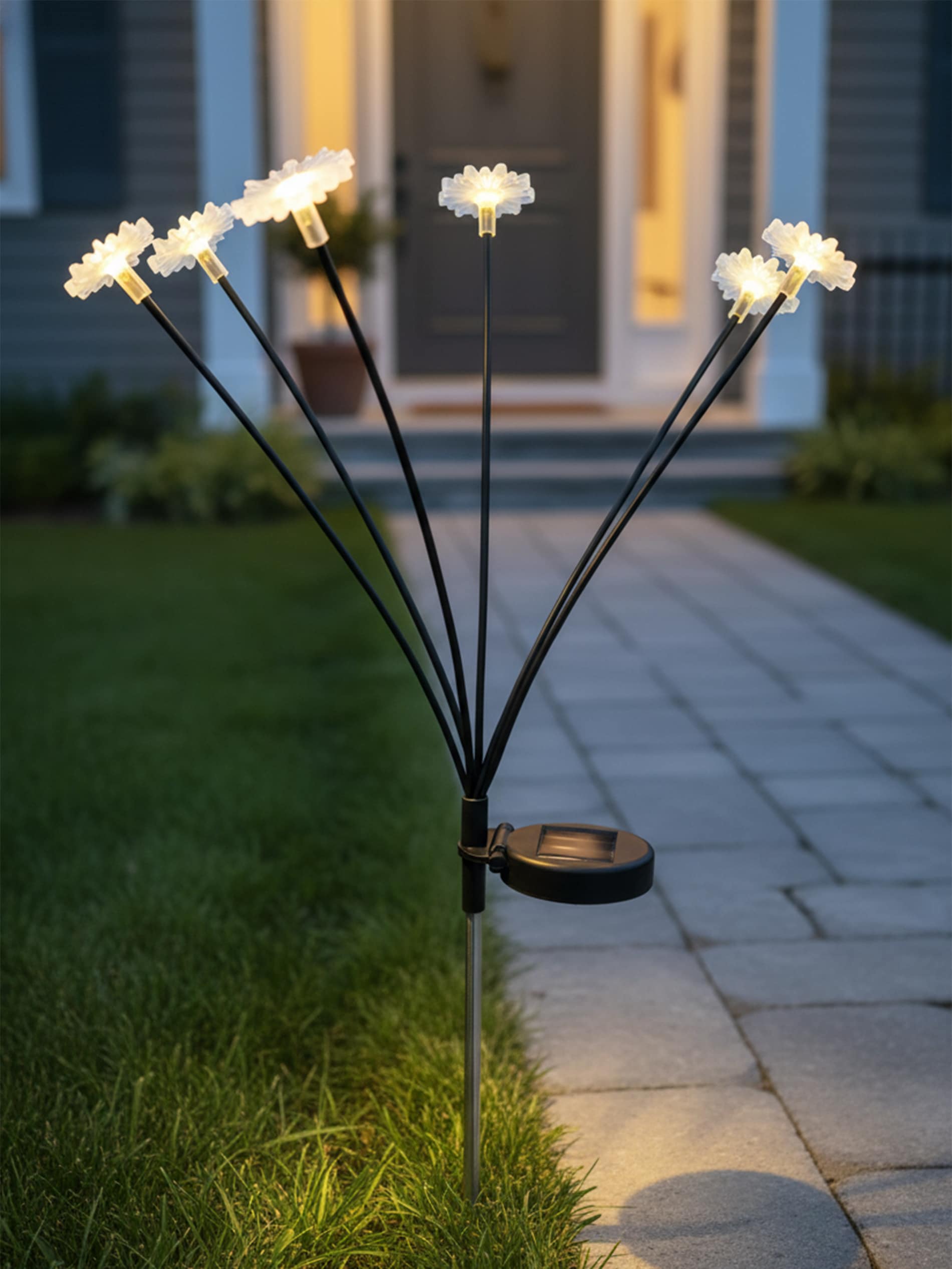 Lampka solarna LED w kształcie kwiatu