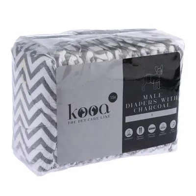 kooa Male Nappies with Charcoal