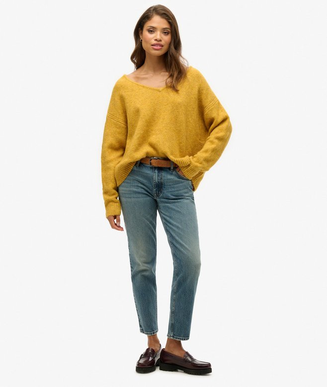 Oversized V Neck Jumper
