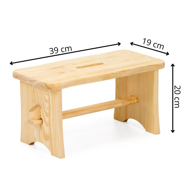 Taboret drewniany, wielofunkcyjny stołek, podest, krzesło ogrodowe
