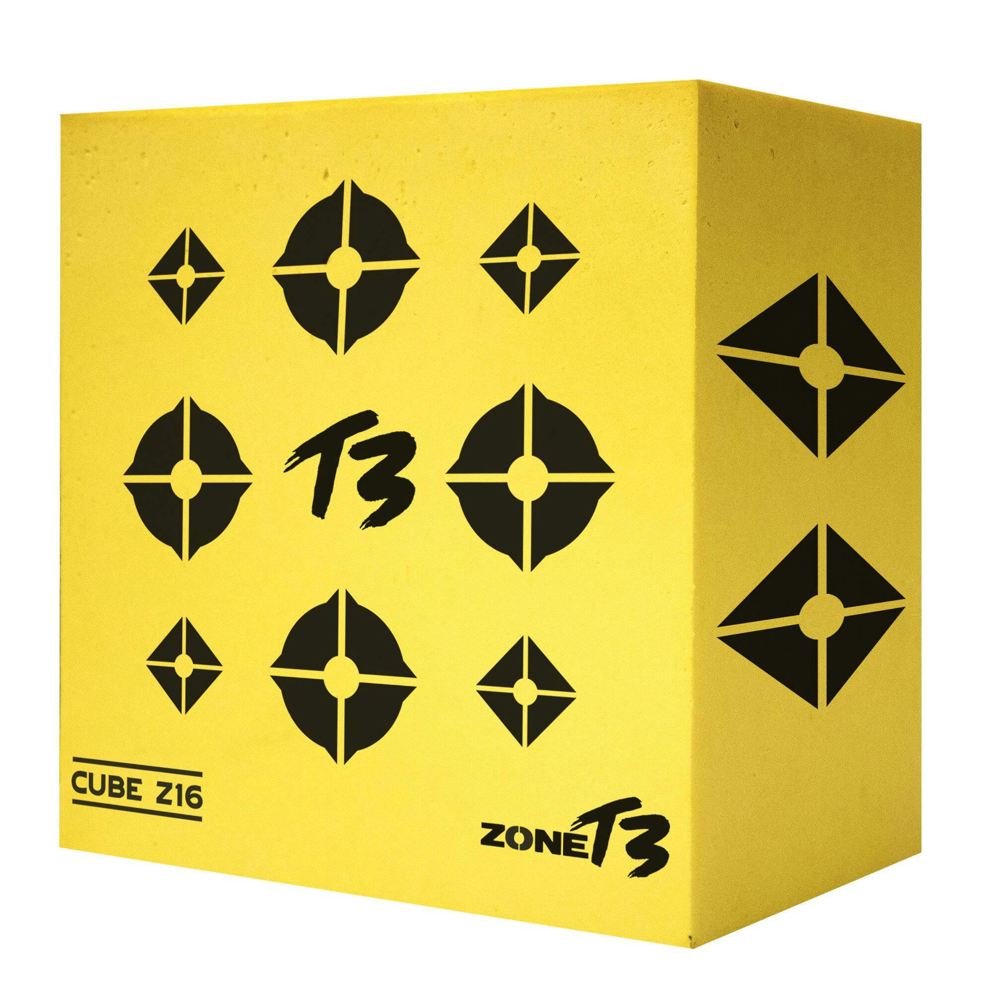 Zone T3 Target Block for Archery Practice, Reusable, Foam Construction, Yellow
