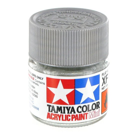 Tamiya Colour Acrylic Paint XF-16 Flat Aluminium 10ml