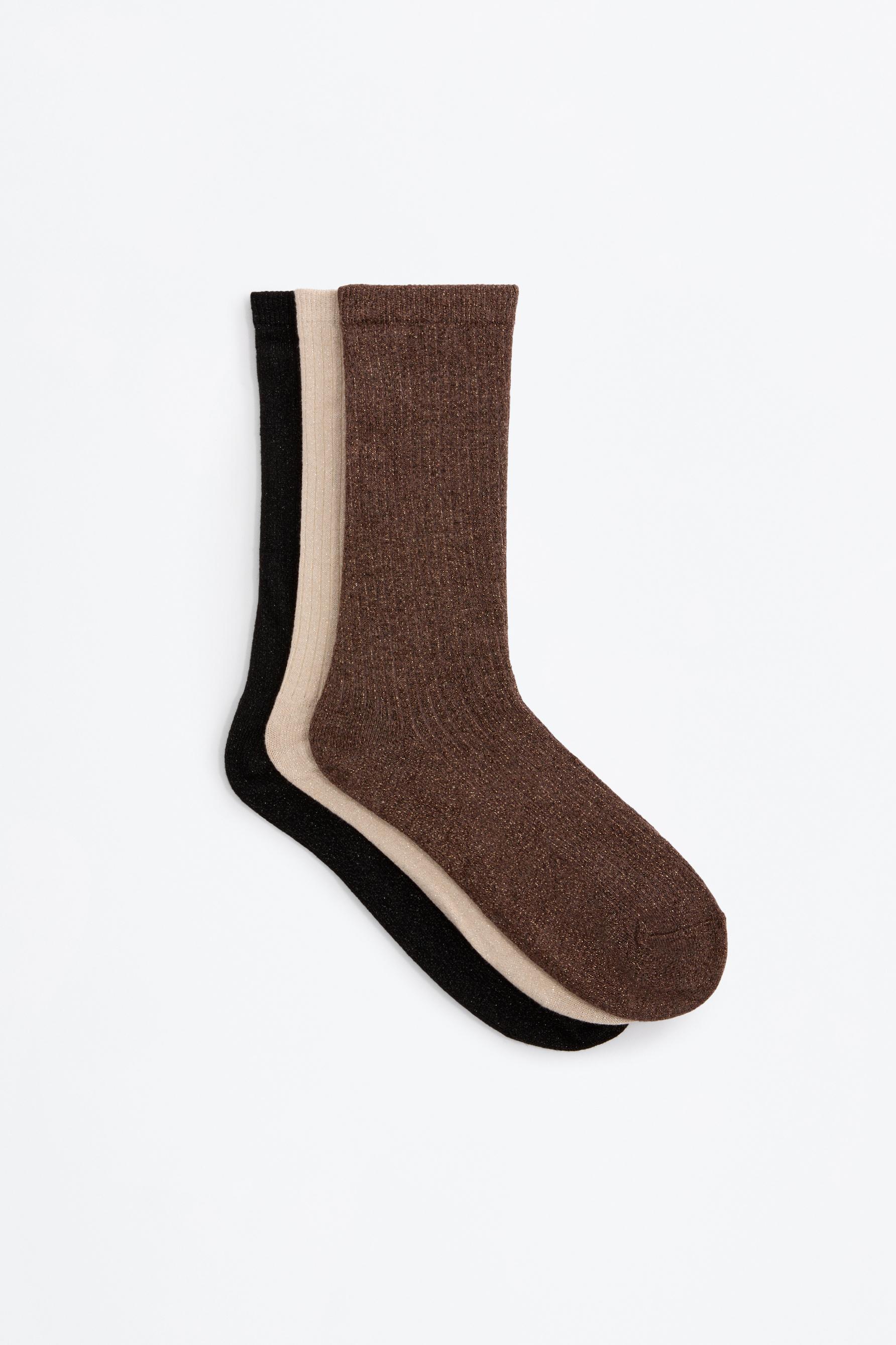 Calcetines hilatura metalizada (Pack 3)