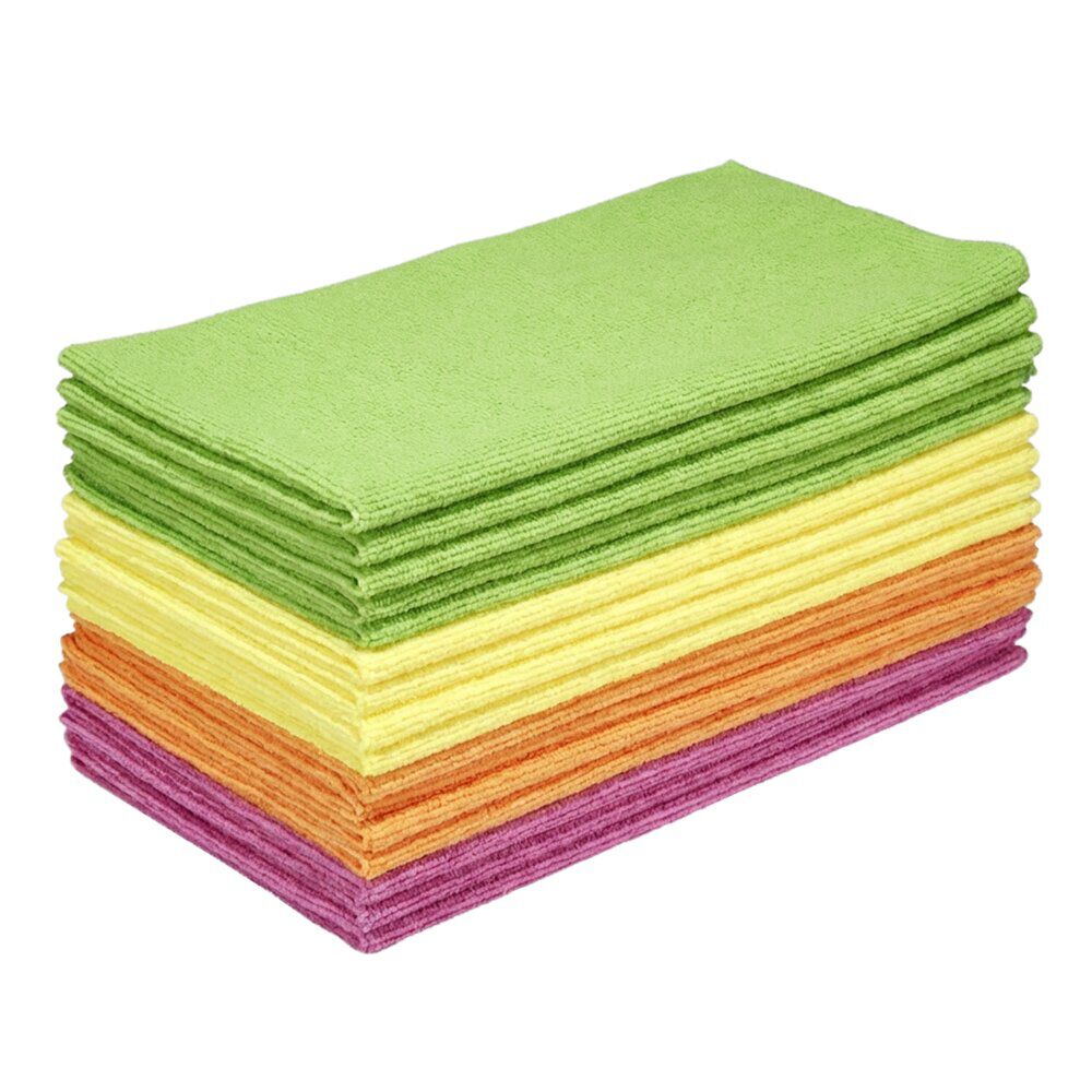 Chiffon microfibre x50 lavable réutilisable absorbant ne raye pas 30x30cm