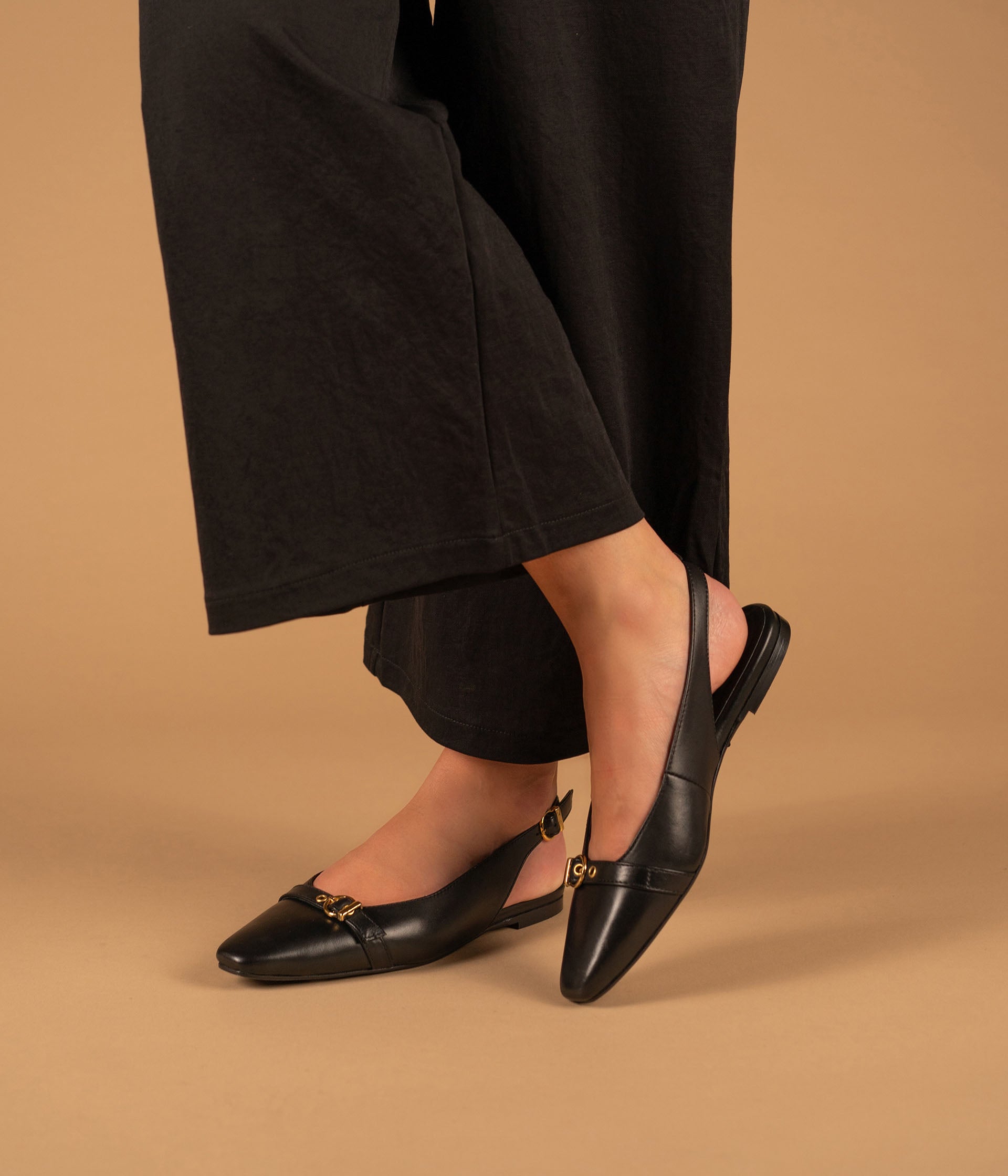 Escarpin slingback Selena noir
