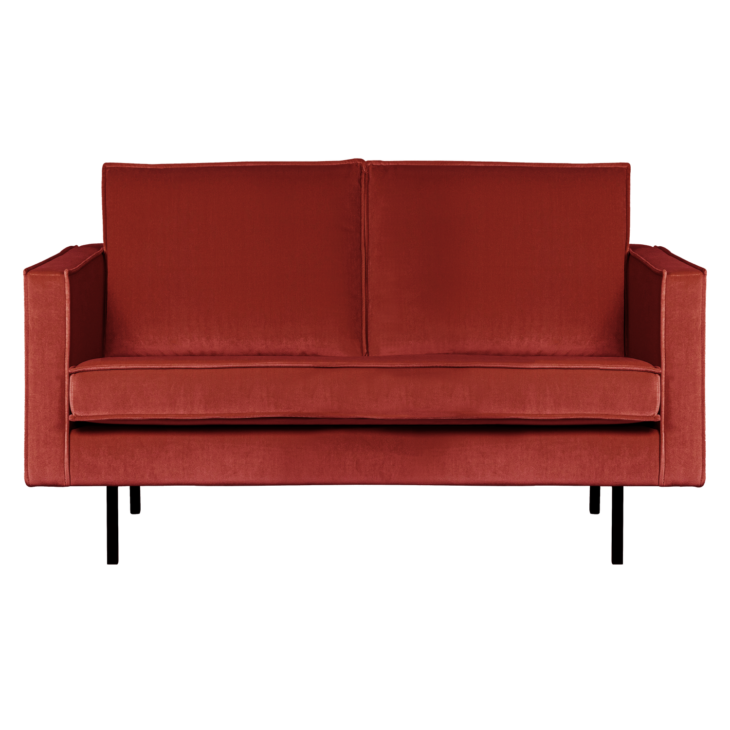 WOOOD 2-zits bank Rodeo - Velvet - Kastanjebruin - 85x150x86