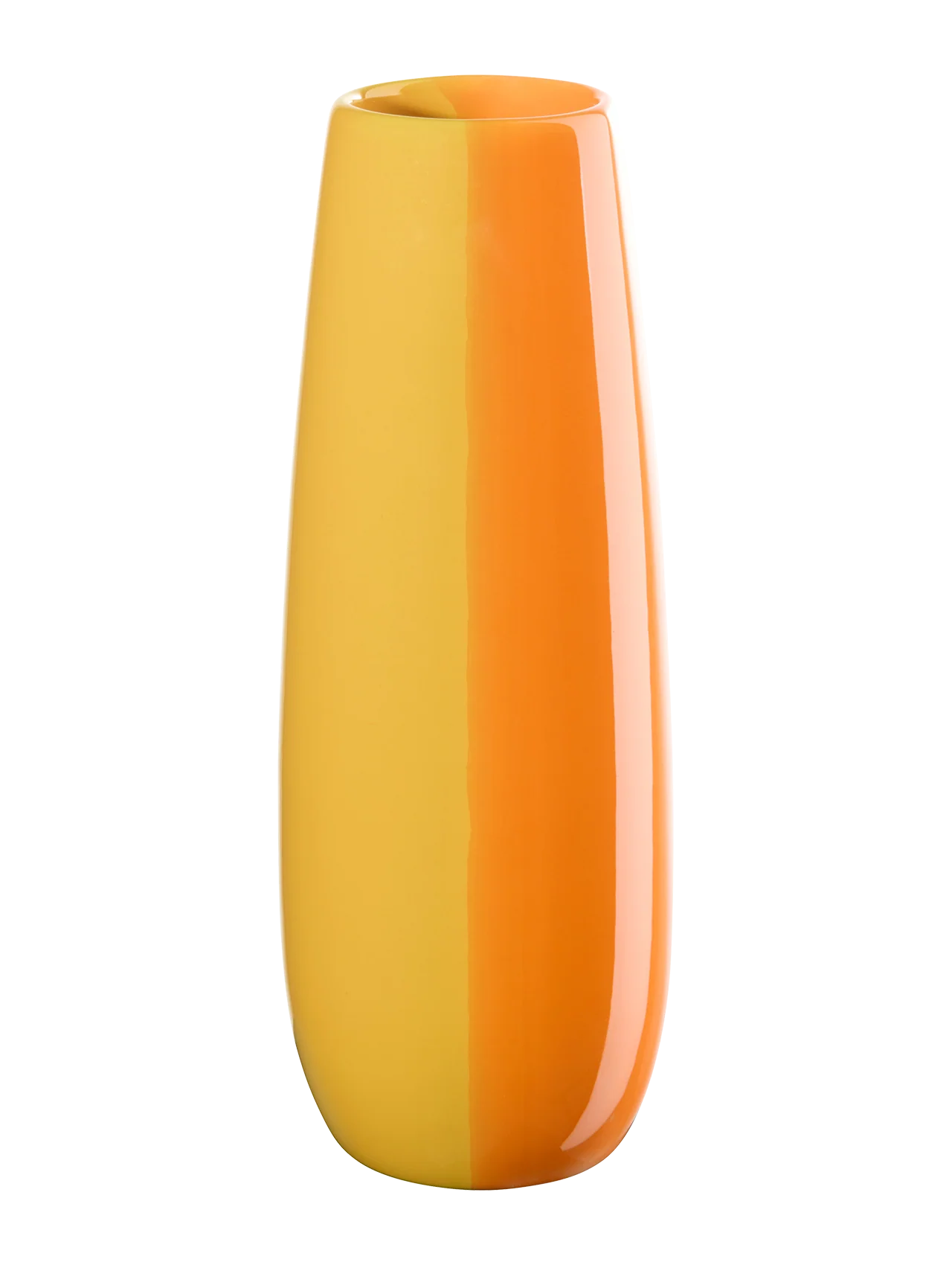 vase, orange smoothie