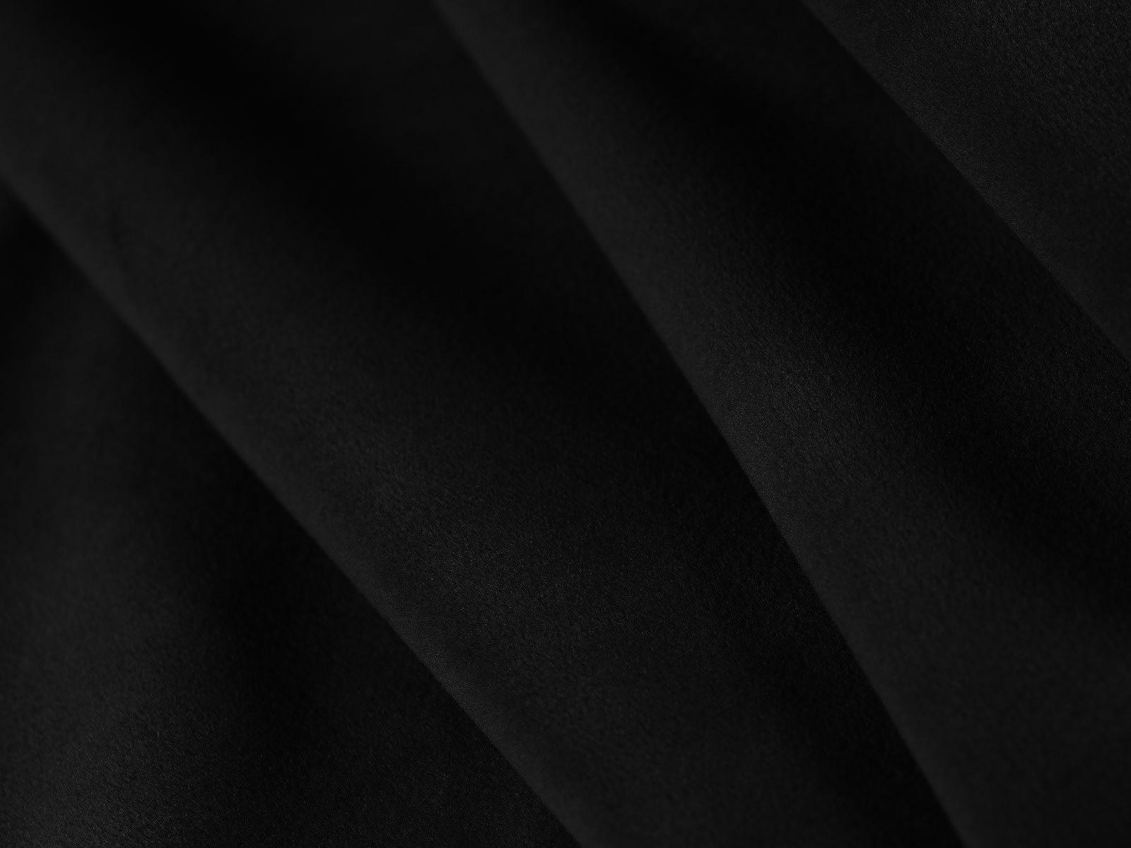RUBY - Méridienne gauche 1 place en tissu velours noir